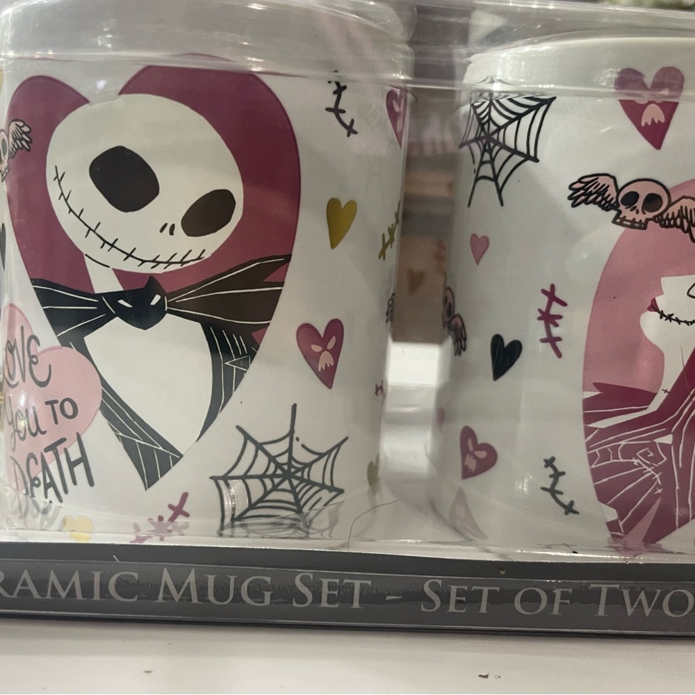 Silver Buffalo Disney Nightmare Before Christmas Jack and Sally Ceramic Mug - Picture 3 of 4